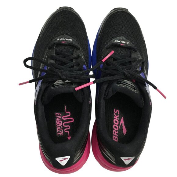 Brooks Launch 4 Women's Running Shoes Size 8.5 Sneakers Black Pink Blue Mesh - Picture 3 of 9